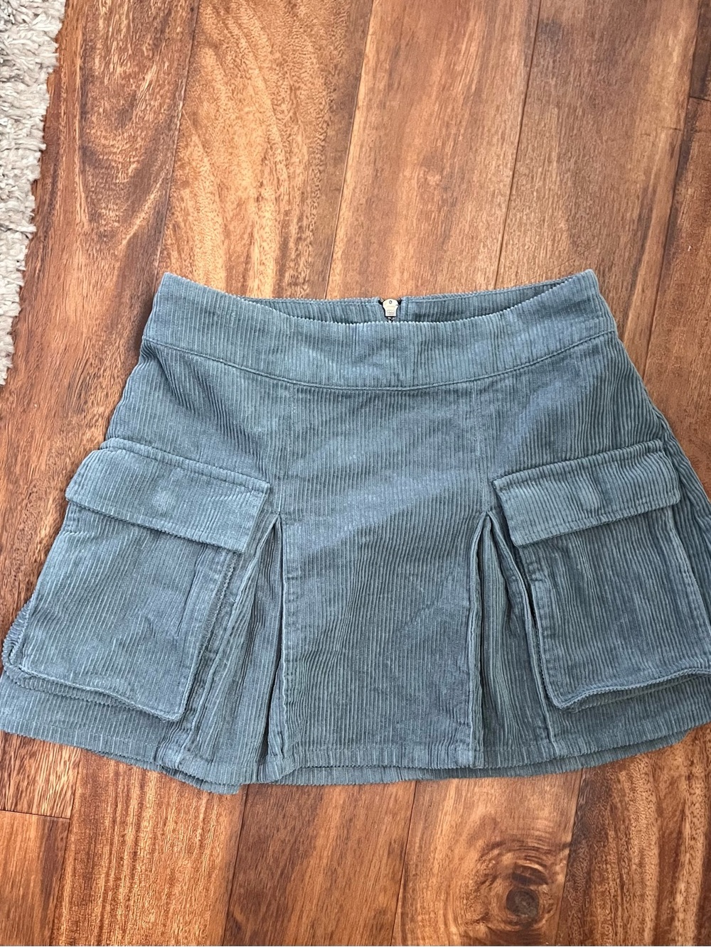 Wild Fable XS Corduroy Cargo Mini Skirt Utility Pocket Detail
